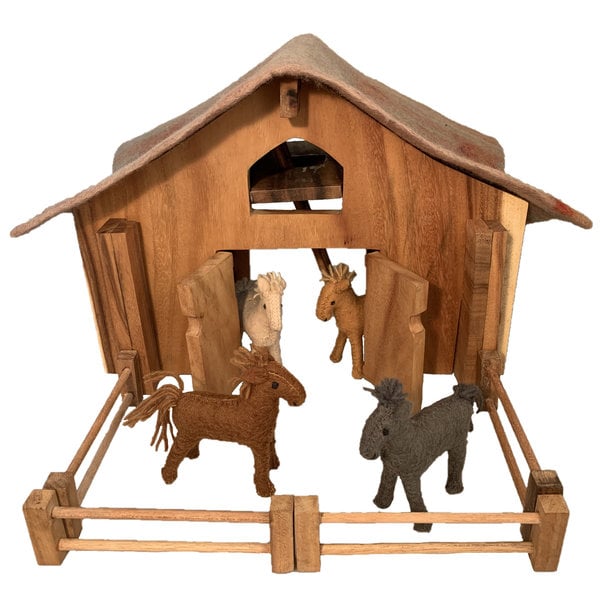 Papoose Toys Deluxe Barn Set 12PC