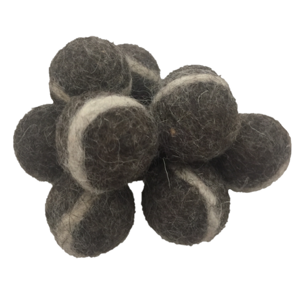 Papoose Toys Dgrey fühlte Bälle 3,5 cm 20