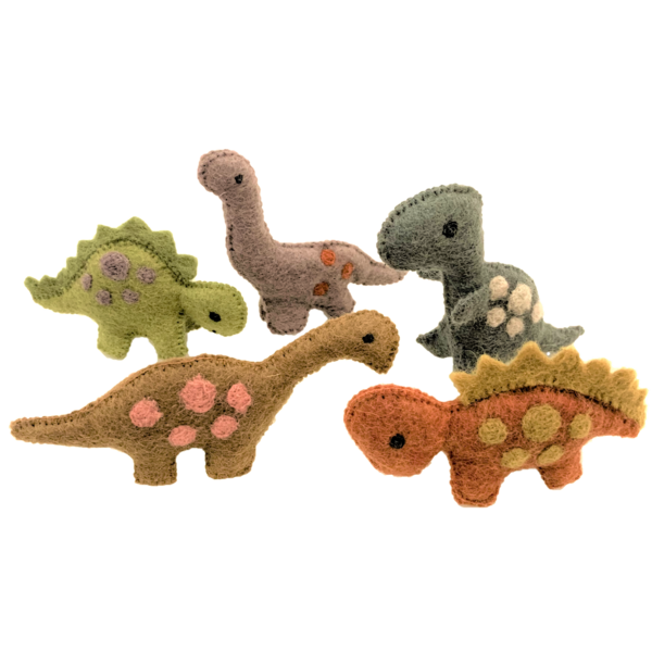 Papoose -Spielzeug Dinosaurier natürliche 5pc