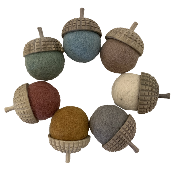 Papoose Toys Erde Eicheln 7pc