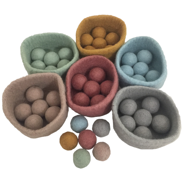 Papoose Toys Earth Ball-Bowl Set 48 PC 3+ Alter