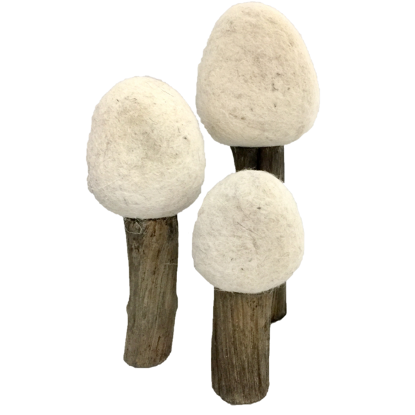 Papoose -Spielzeug Erdbäume Winter 3pc
