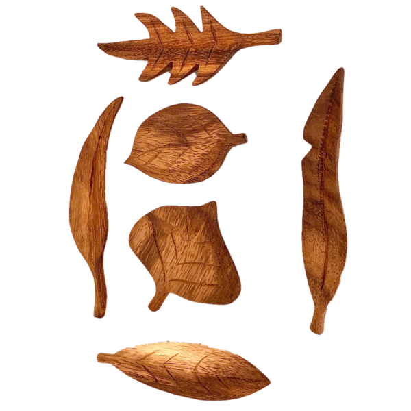 Papoose Toys Forest Blätter 6pc
