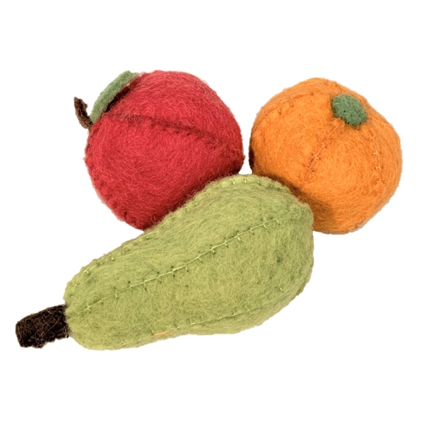 Papoose Toys Obst Apfel, Birne, Orange