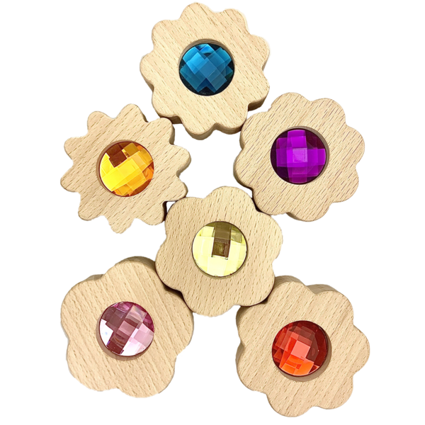 Papoose -Spielzeug Juwelzählblüten 6pc