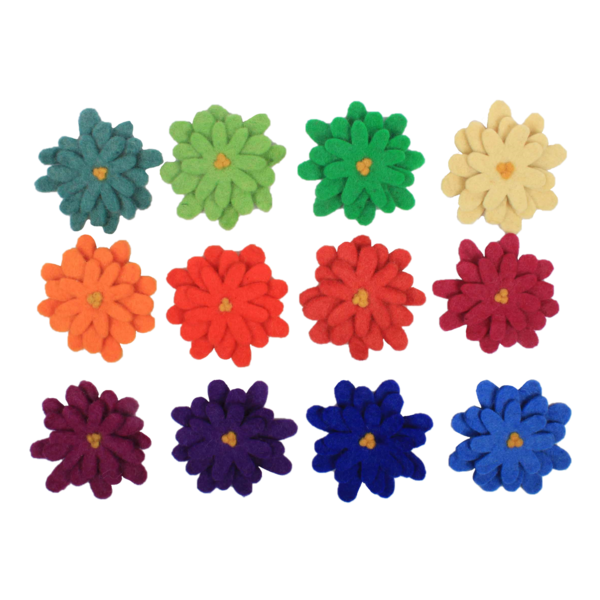 Papoose Toys Goethe Aster Blumen 12pc