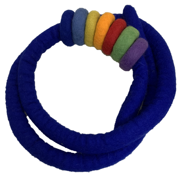 Papoose Toys Indigo fühlte Seil und 7 Donuts