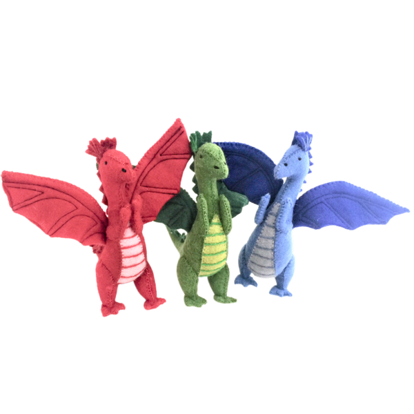 Papoose -Spielzeug große Drachen 3PC