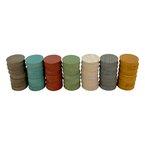 Papoose Toys Mini Earth konkav 4cm 49pc