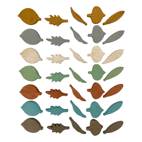 Papoose Toys Mini Earth Blattformen 35pc