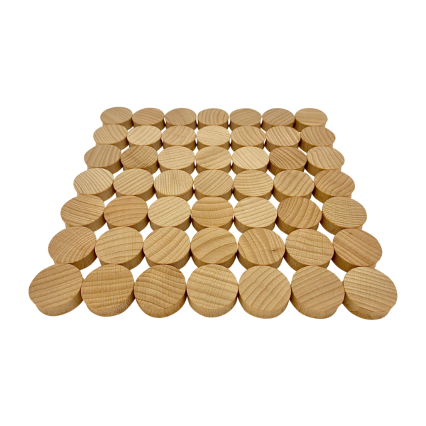 Papoose toys mini natürlicher konkav 3cm 49pc