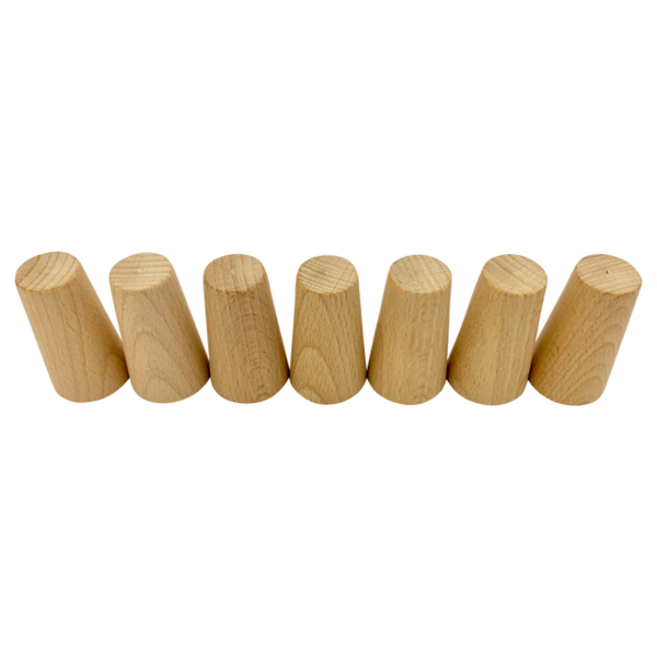 Papoose Toys Mini Natural Cones 7pc