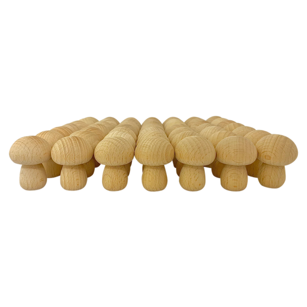 Papoose Toys Mini Natural Pilz 49pc