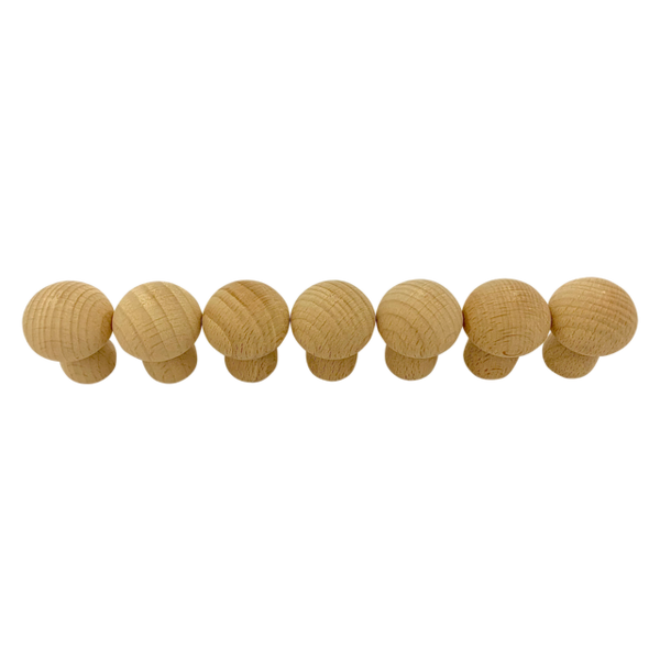 Papoose Toys Mini Natural Pilze 7pc