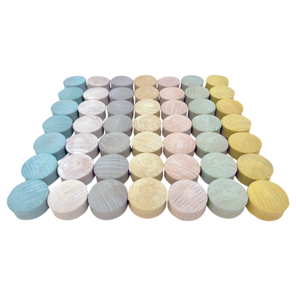 Papoose Toys Mini Pastell konvex 49pc