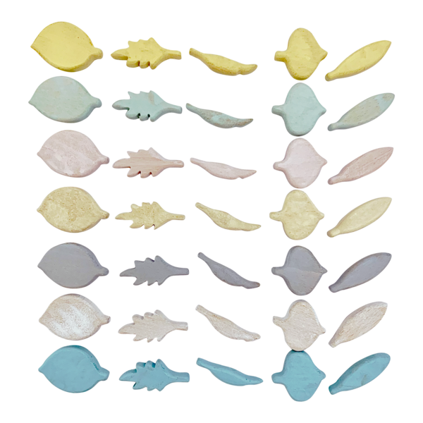Papoose Toys Mini Pastellblattformen 35pc