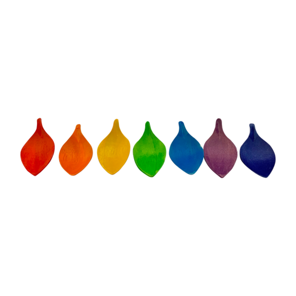 Papoose Toys Mini Regenbogenblattschalen 7pc