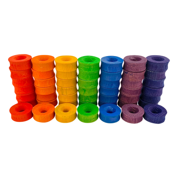 Papoose Toys Mini Regenbogenring 2,5 cm 49pc