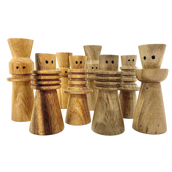 Papoose Toys Mini WW einheimische Familien 8PC
