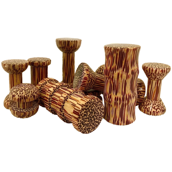 Papoose Toys Mini WW Spool Set Coconut 10pc