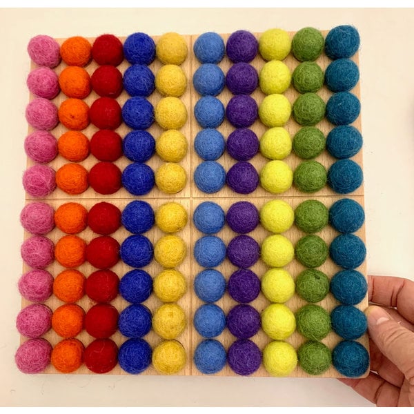 Papoose Toys Montessori Board Bright 101PC