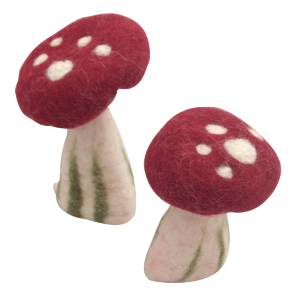 Papoose -Spielzeugpilze groß 6pc