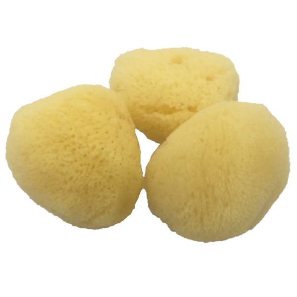 Papoose -Spielzeug natürlicher Schwamm 'Seide' 6cm 3pc