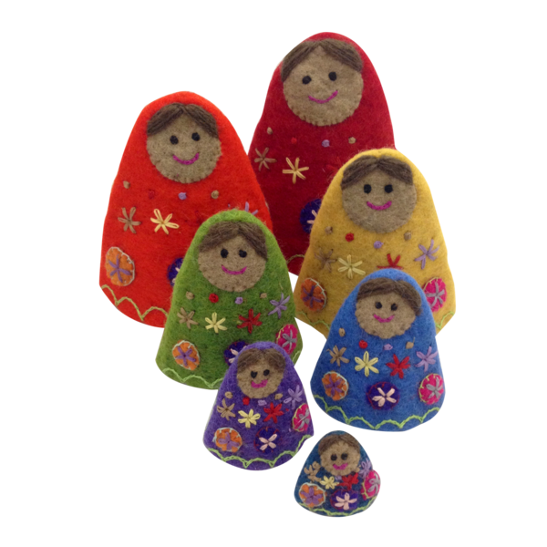 Papoose -Spielzeug Regenbogen Babushkas 7