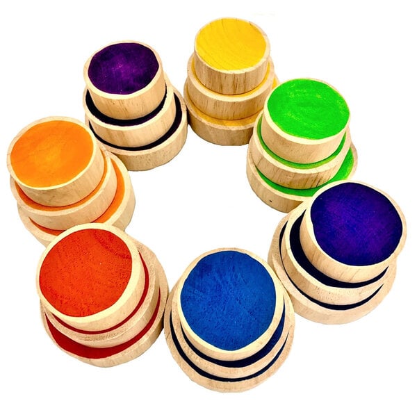 Papoose -Spielzeug Regenbogenmünzen 21PC
