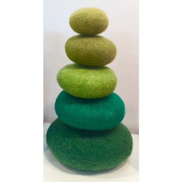 Papoose -Spielzeugstapel -Set 5pc Green