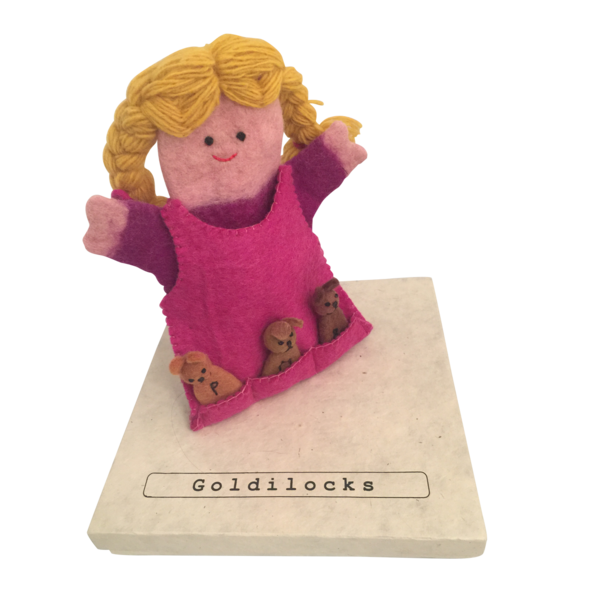 Papoose Toys Storypuppet Goldillocks und 3 Bären