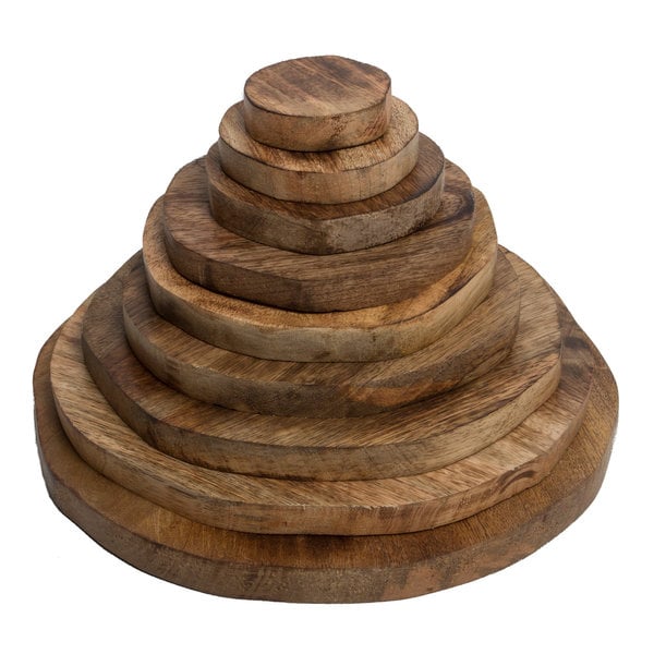Papoose -Spielzeug Holzstapelpyramide 9pc