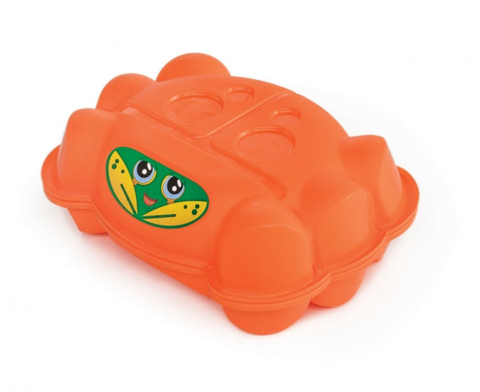 Paradiso Toys Sandbox mit Deckelkrabbe 96 x 68 x 18 cm Orange