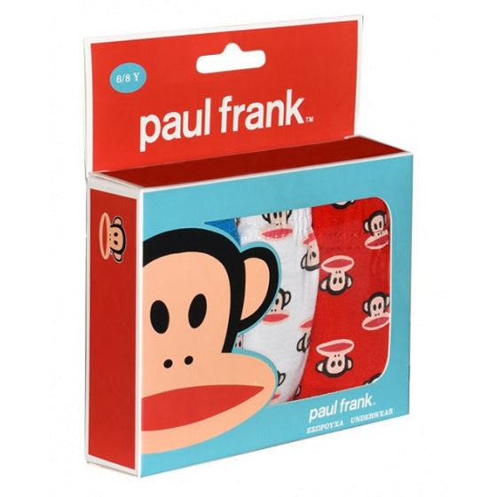 Paul Frank Unterwäsche Junior Rotblau Weiß 3 Stück Größe 6 8 Jahre