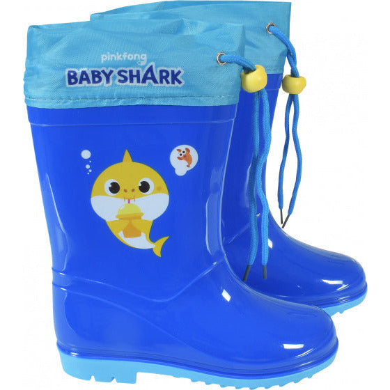 Pinkfong Regenstiefel Baby Hai Junior PVC Blau Größe 30-31