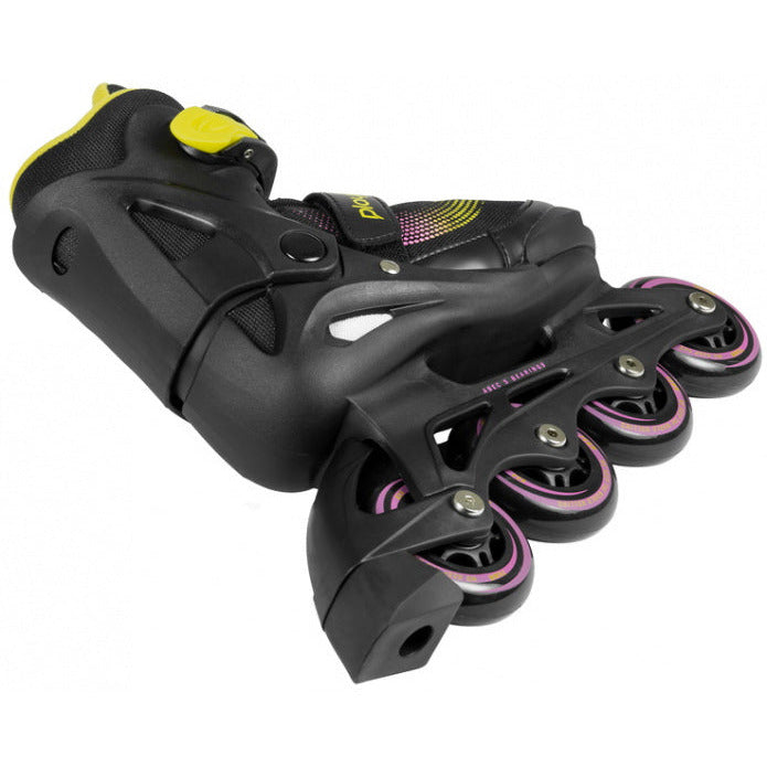 Inlineskates Joker Hardboot 82A schwarz gelb Größe 37-40