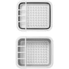 Prophlus Drain Rack Faltbar 31,5 x 36,5 x 13 cm grau weiß