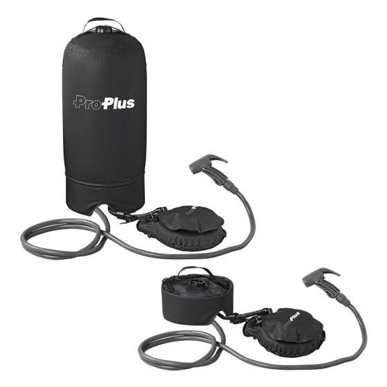 Campingdusche mit Fußpumpe 11 Liter schwarz