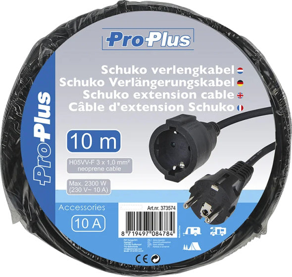 Verlängerungskabel schuko 3g 1,0 mm Neopren 10 Meter
