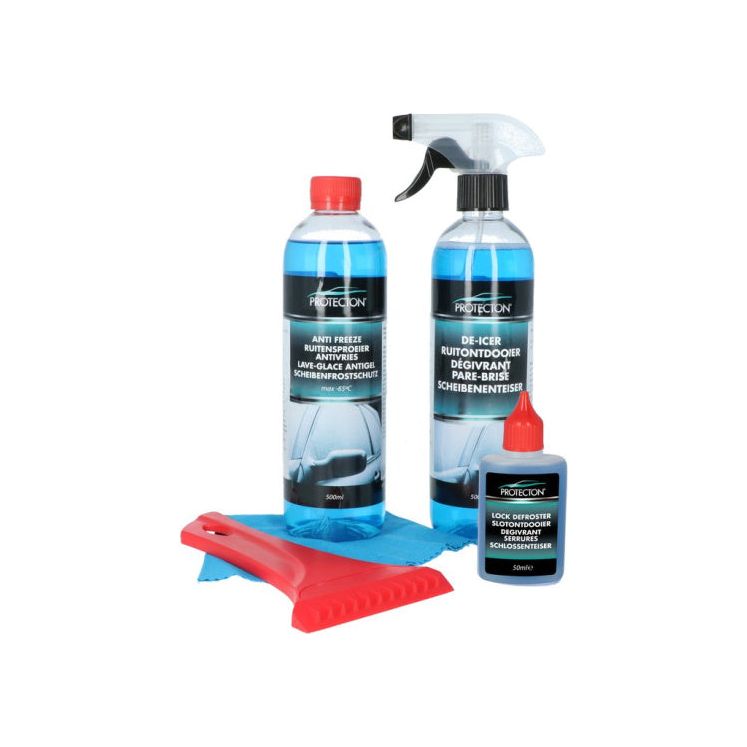 Protecton Winter Set 5-teiliges Auto 500 ml blau