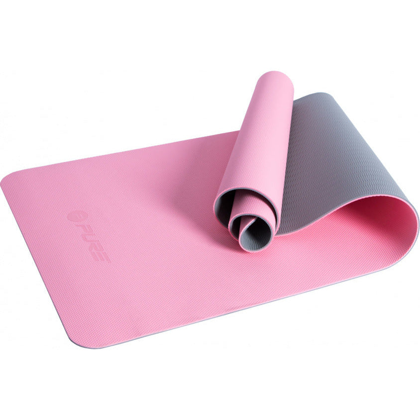 Pure2Improve Yogamat 173 x 58 cm Elastomer Gummi -Rosa