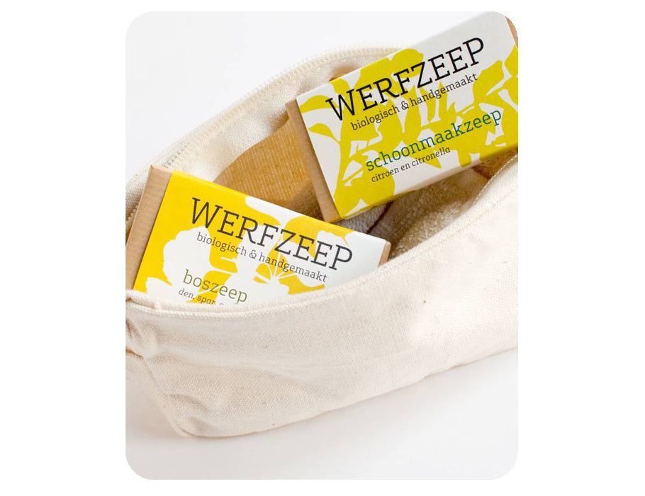 Werfzee Werfzeep Reisetasche und zwei Seifen