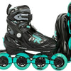 ROCES Moody Tif Inlinkates Black Aqua Größe 36-40