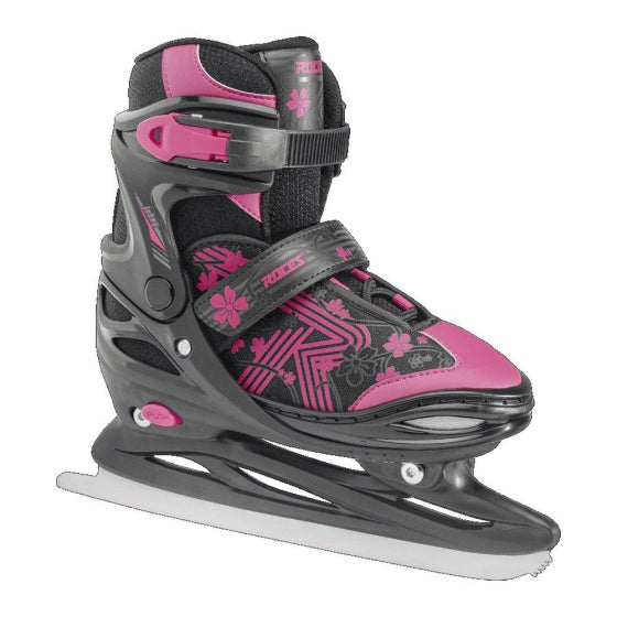 ROCES schicken ICE 3.0 Verstellbarer Skating Black Pink Größe 34-37