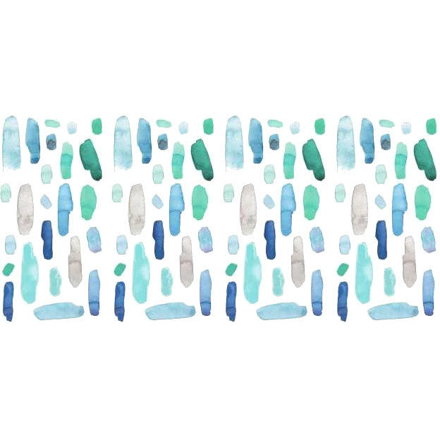 Mitbewohner Wandaufkleber kühles Aquarellmuster Vinyl 96-Stück