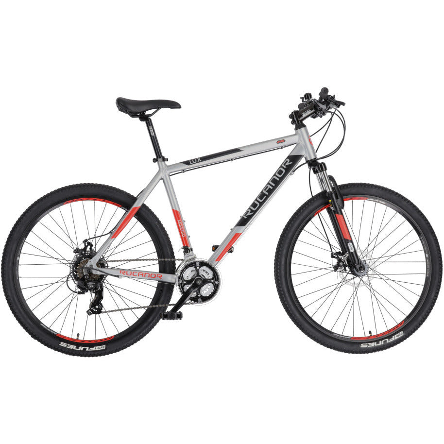 Rucanor Lux 27,5 Zoll 46 cm Männer 21V mechanische Scheibenbremse Silber Rot