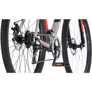 Rucanor Lux 27,5 Zoll 46 cm Männer 21V mechanische Scheibenbremse Silber Rot - afbeelding 2
