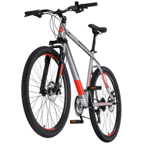 Rucanor Lux 27,5 Zoll 51 cm Männer 21V mechanische Scheibenbremse Silber Rot