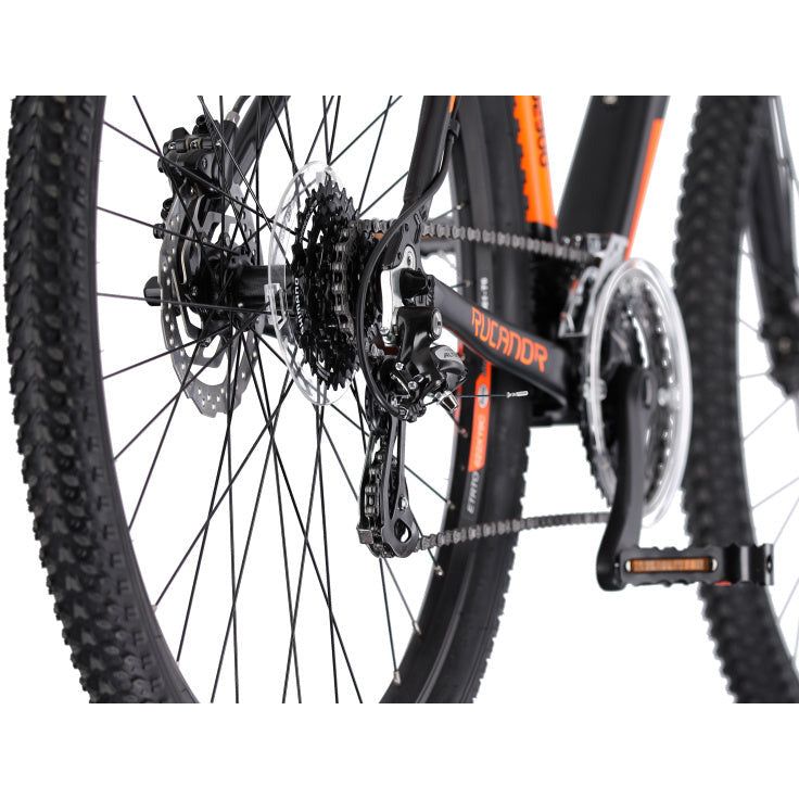 Rucanor Lux 29 Zoll 48 cm Männer 24 V Hydraulikscheibenbremse Schwarz Orange