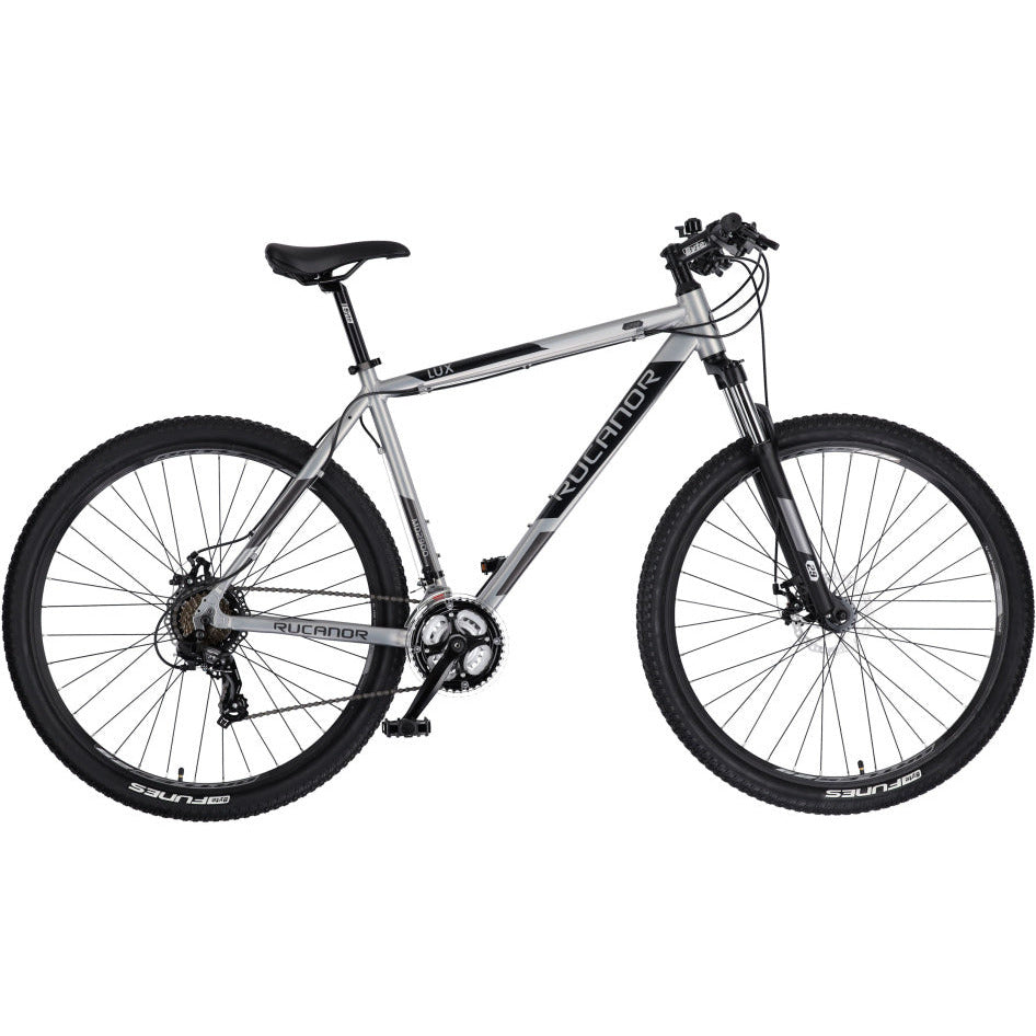 Rucanor Lux 29 Zoll 53 cm Männer 21V mechanische Scheibenbremse Silber Schwarz